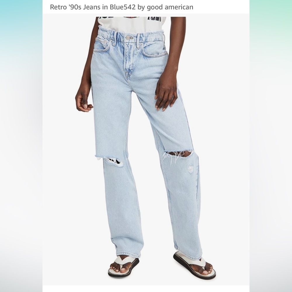 Good American NWT Good ‘90s Relaxed Women’s Jeans Sz 0